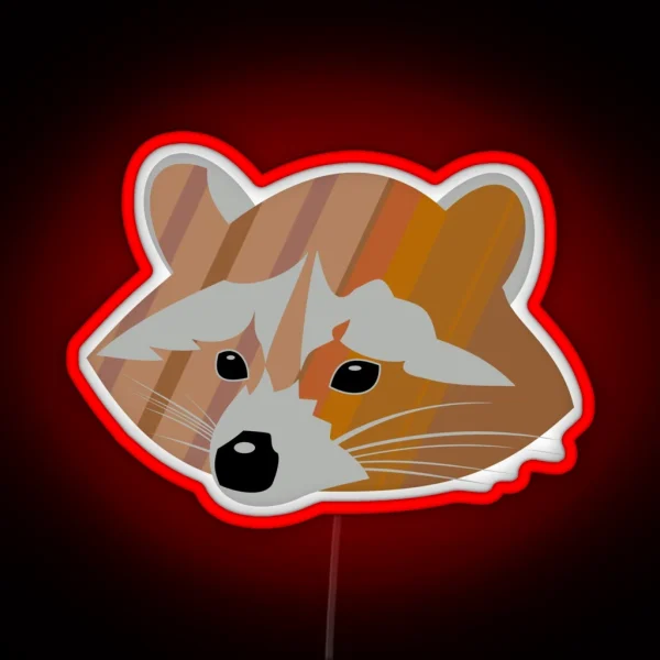 Racoon Legendary Animals RGB Neon Sign
