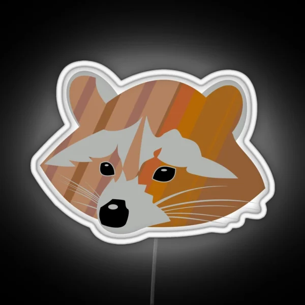 Racoon Legendary Animals RGB Neon Sign