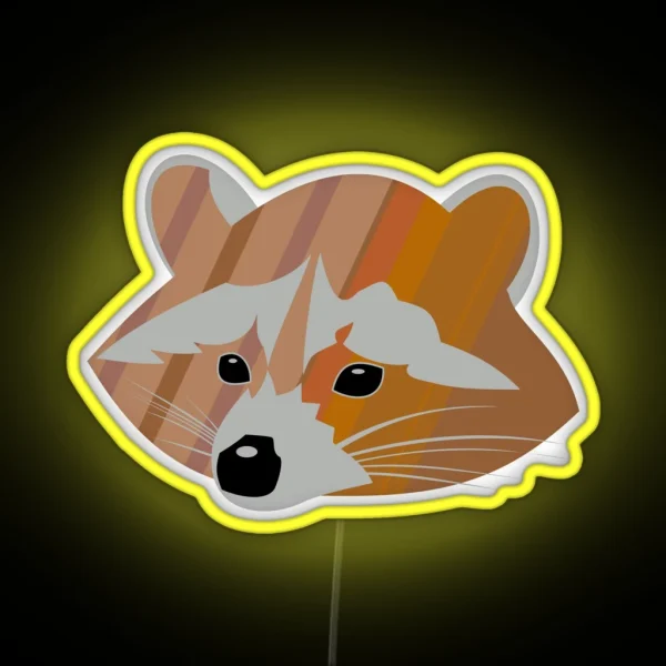 Racoon Legendary Animals RGB Neon Sign