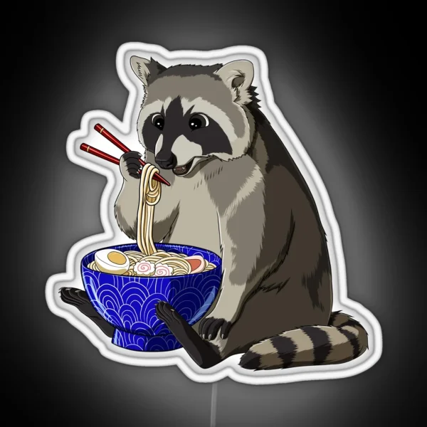 Racoon Ramen RGB Neon Sign