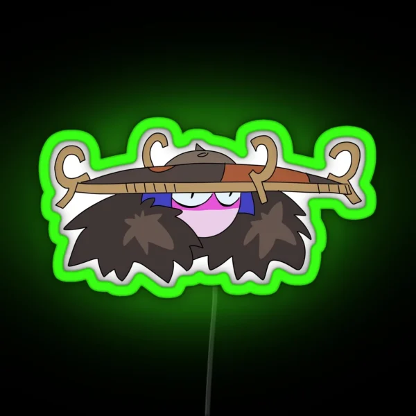 Racoon Scara RGB Neon Sign