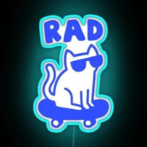 RAD CAT RGB Neon Sign