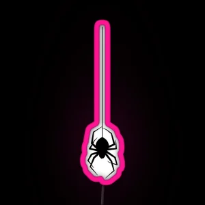 Radioactive Spider Black RGB Neon Sign