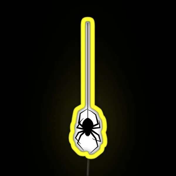 Radioactive Spider Black RGB Neon Sign