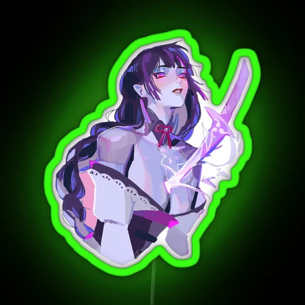 Raiden Shogun Baal Art RGB Neon Sign