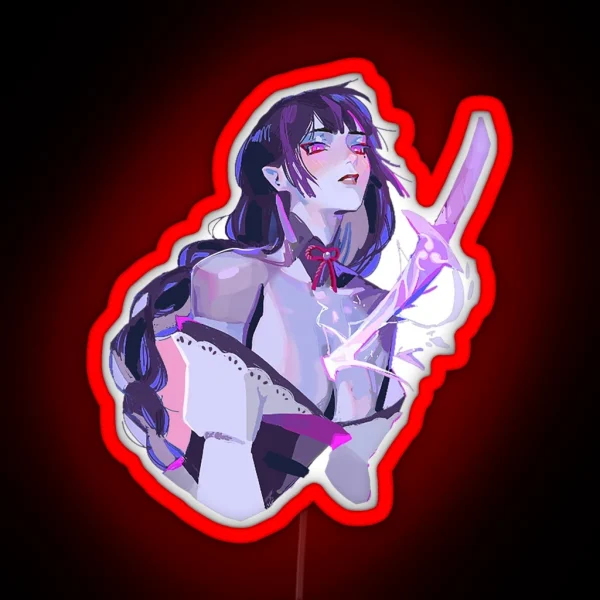 Raiden Shogun Baal Art RGB Neon Sign