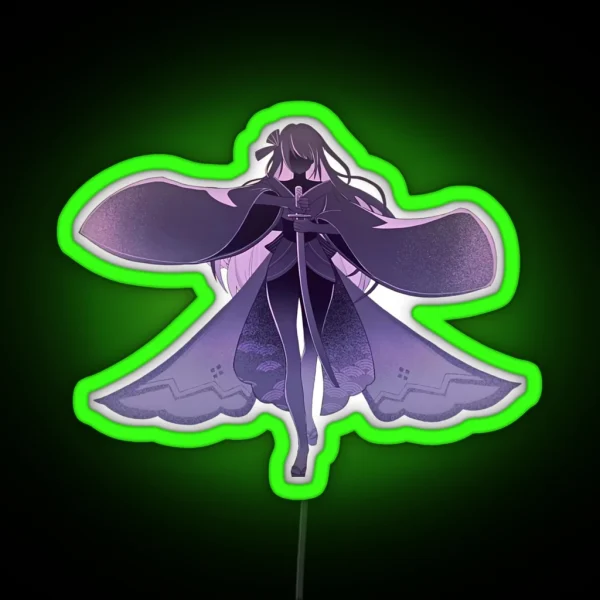 Raiden Shogun BAAL Genshin Impact New Character RGB Neon Sign