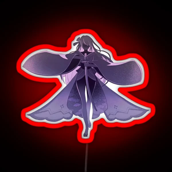Raiden Shogun BAAL Genshin Impact New Character RGB Neon Sign