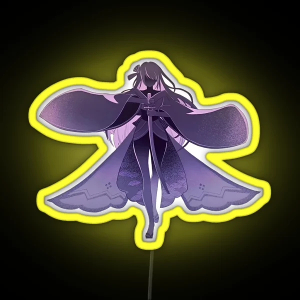 Raiden Shogun BAAL Genshin Impact New Character RGB Neon Sign