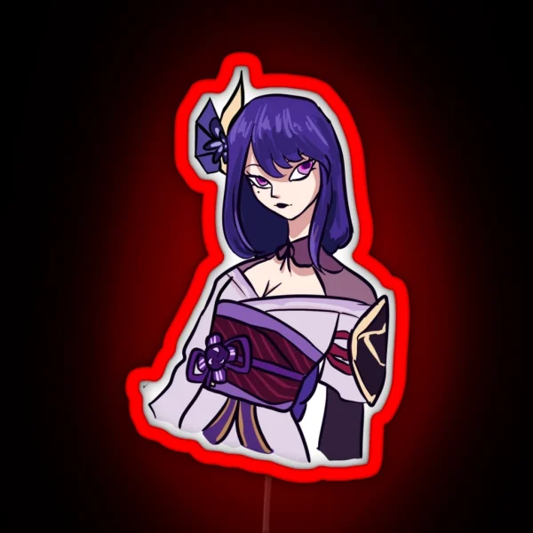 Raiden Shogun Ei RGB Neon Sign