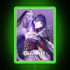 Genshin Impact inspired Raiden Shogun anime RGB neon bedroom wall decoration