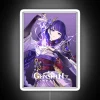 Raiden Shogun Genshin Impact Character Neon Sign with Colorful RGB Lighting