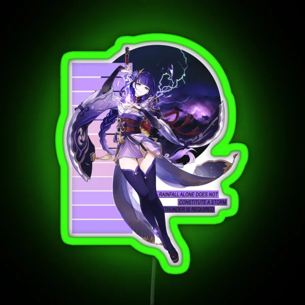 Raiden Shogun RGB Neon Sign