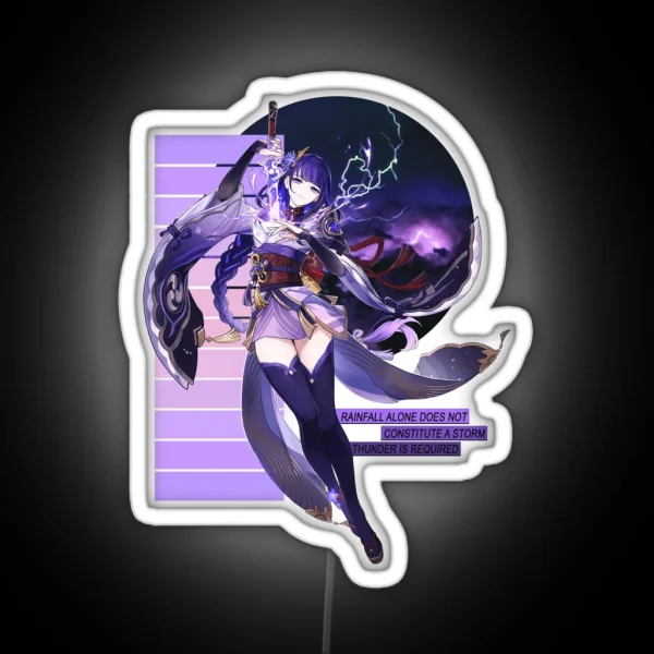 Raiden Shogun RGB Neon Sign
