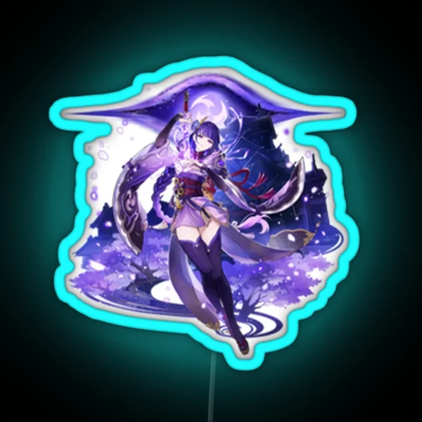 Raiden Shogun RGB Neon Sign