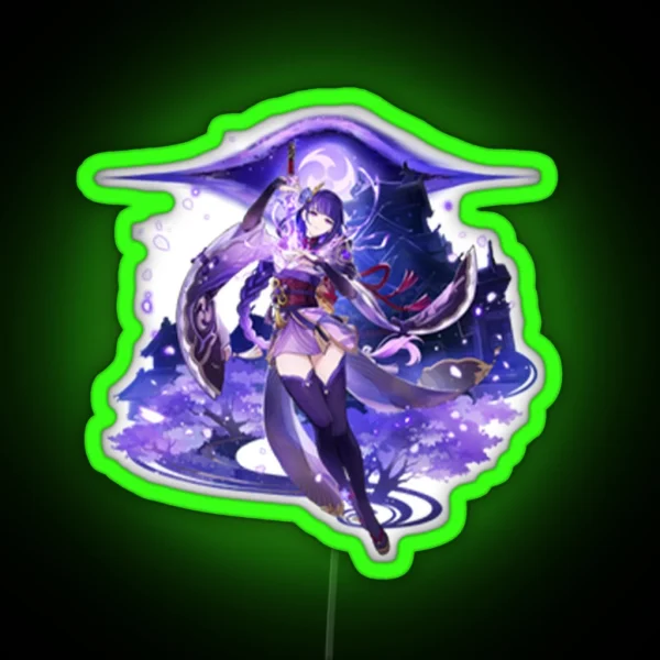 Raiden Shogun RGB Neon Sign