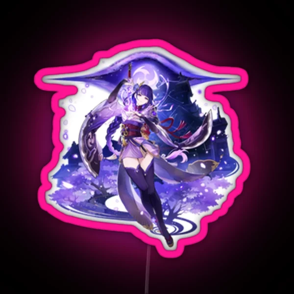 Raiden Shogun RGB Neon Sign