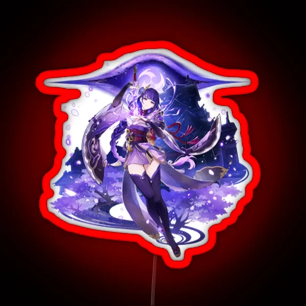 Raiden Shogun RGB Neon Sign