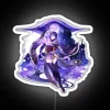 Radiant Raiden Shogun Neon Sign with Vibrant RGB Lighting Effects