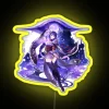 Raiden Shogun inspired RGB neon sign with vivid electric display