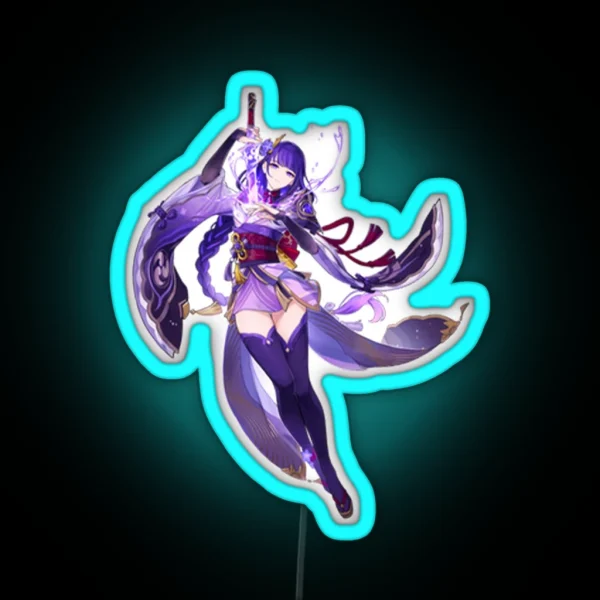 Raiden Shogun RGB Neon Sign