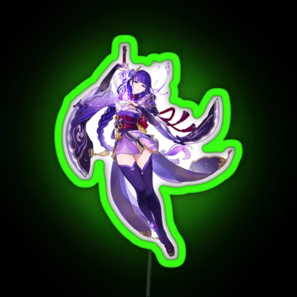 Raiden Shogun RGB Neon Sign