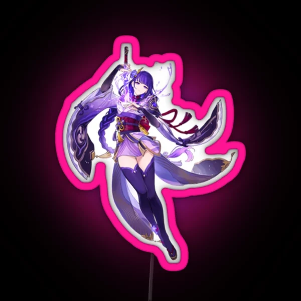 Raiden Shogun RGB Neon Sign