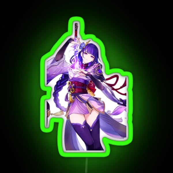 Raiden Shogun RGB Neon Sign