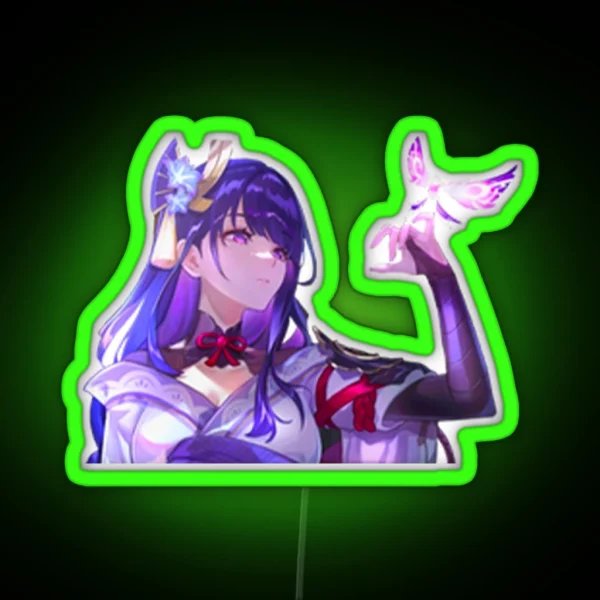 Raiden Shogun RGB Neon Sign