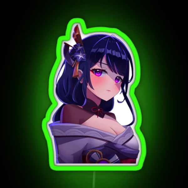 Raiden Shogun RGB Neon Sign