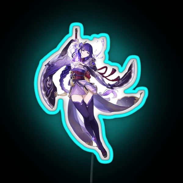 Raiden Shogun RGB Neon Sign