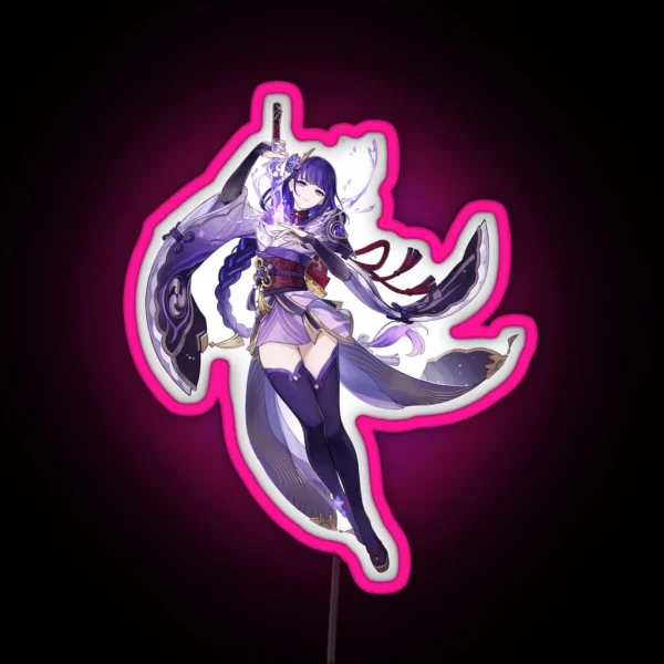 Raiden Shogun RGB Neon Sign