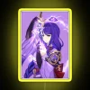 Customizable Raikou-inspired Raiden Shogun Neon Lighted Canvas Art Sign Display