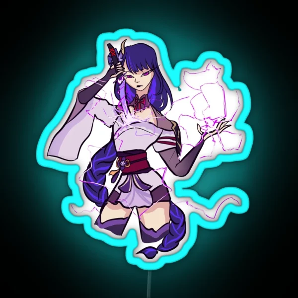 Raiden Shogun RGB Neon Sign