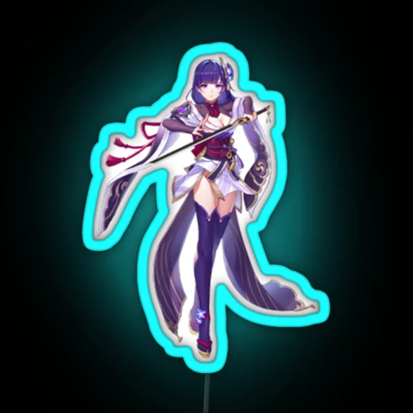 Raiden Shogun RGB Neon Sign