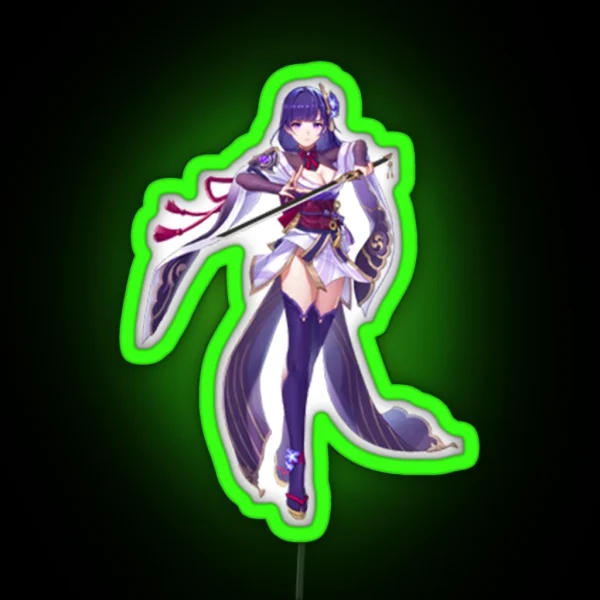 Raiden Shogun RGB Neon Sign