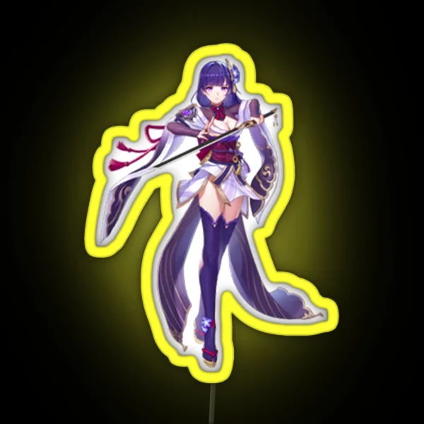 Raiden Shogun RGB Neon Sign