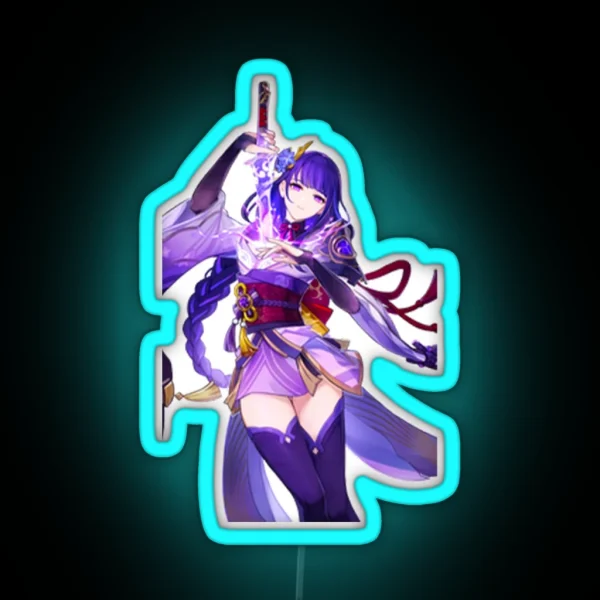 Raiden Shogun RGB Neon Sign