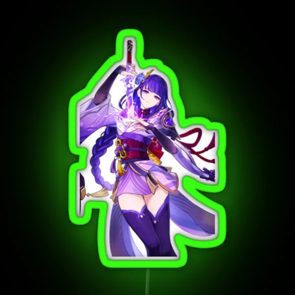 Raiden Shogun RGB Neon Sign