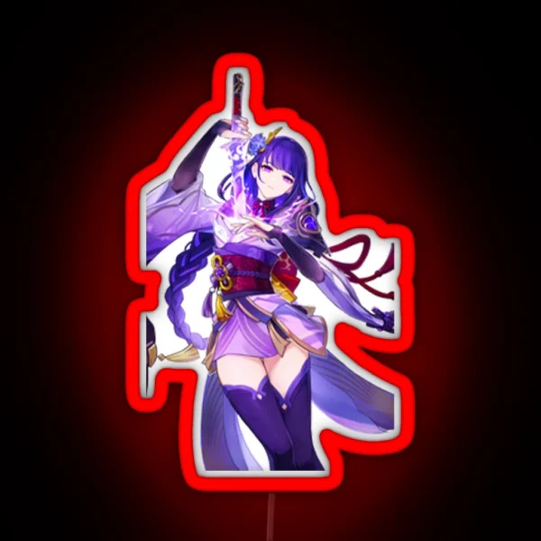 Raiden Shogun RGB Neon Sign