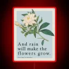 Rain will make the flowers grow, les miserables quote neon sign