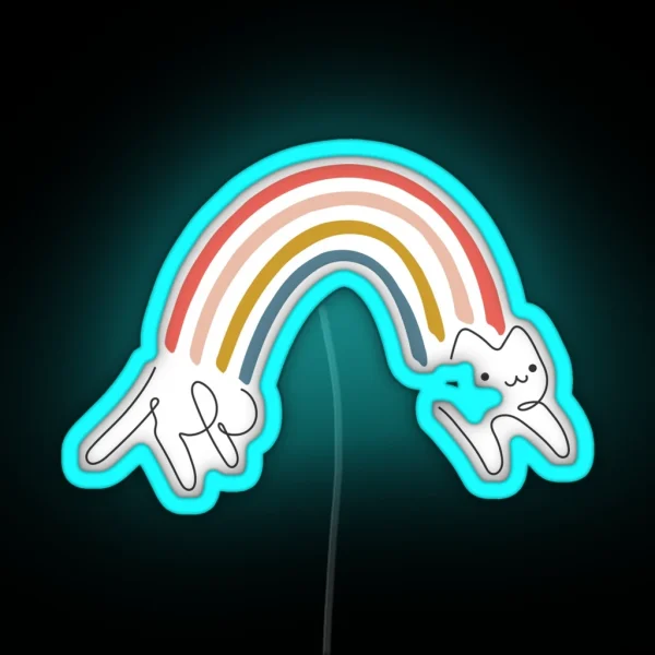 Rainbow Cat 1 RGB Neon Sign