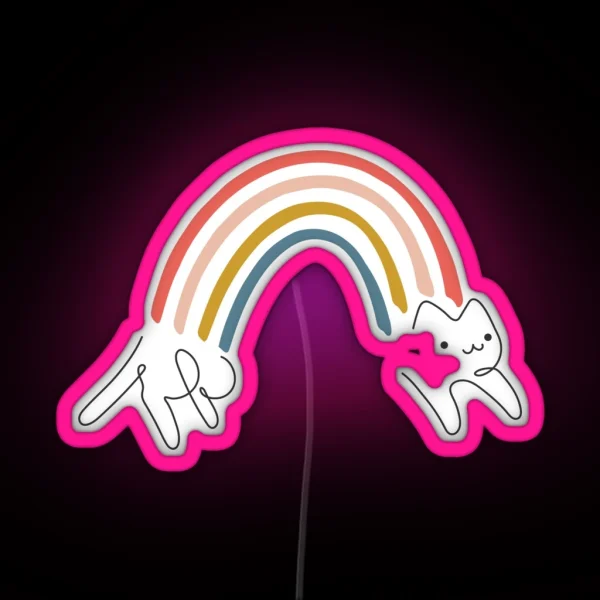 Rainbow Cat 1 RGB Neon Sign
