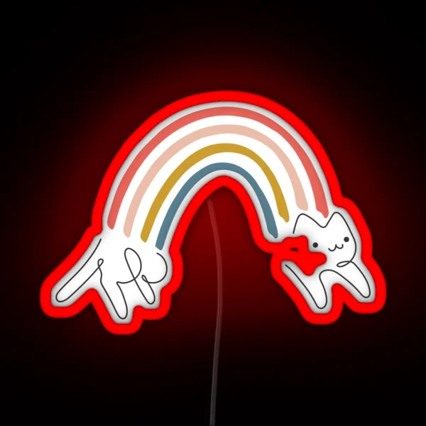 Rainbow Cat 1 RGB Neon Sign