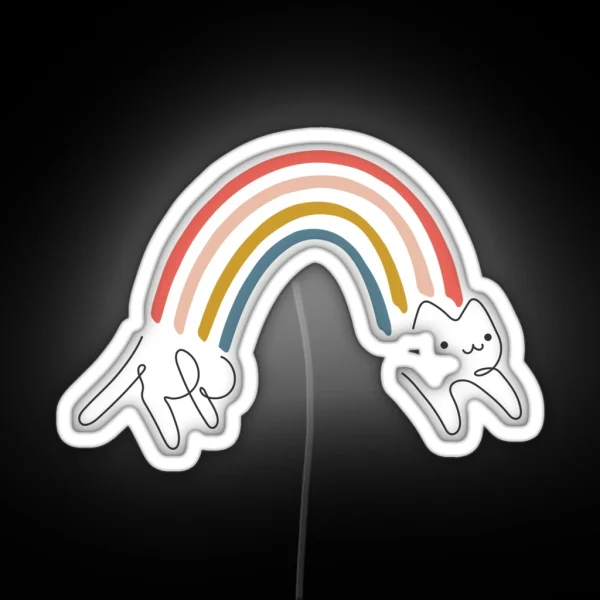 Rainbow Cat 1 RGB Neon Sign