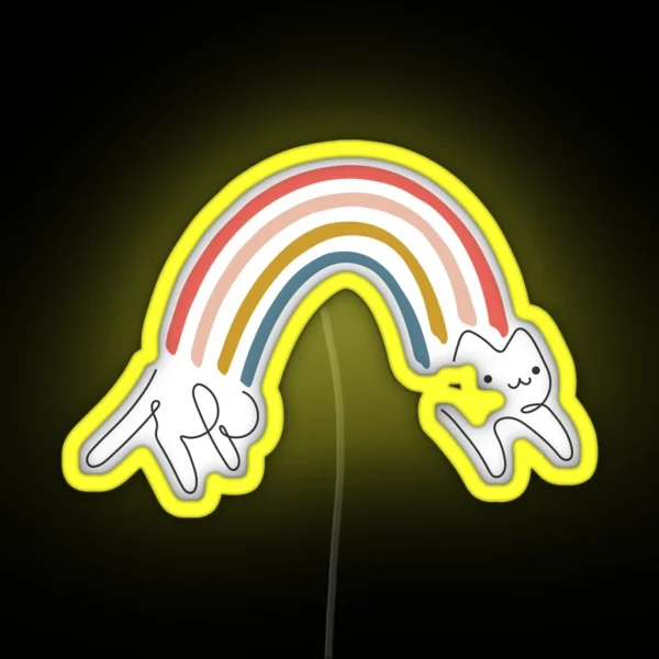 Rainbow Cat 1 RGB Neon Sign