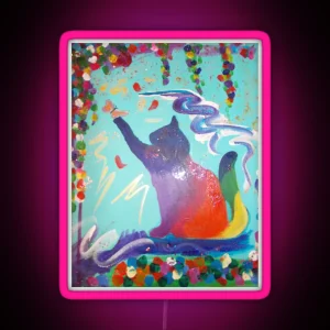 Rainbow Cat RGB Neon Sign