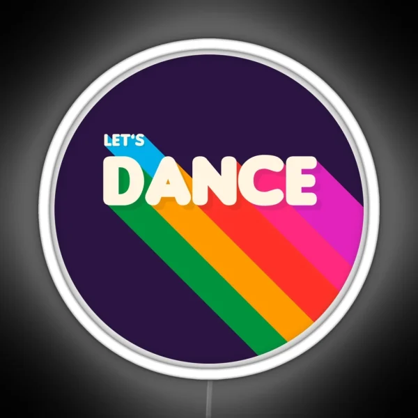 Rainbow Dance Typography RGB Neon Sign