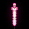 Vibrant RGB neon gaming light for tabletop RPG enthusiasts everywhere.