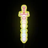 Vibrant Neon LED Sign for Tabletop RPG Gamers with Rainbow Colors